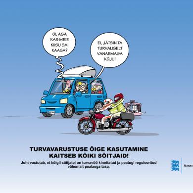 Karikatuur turvavarustus